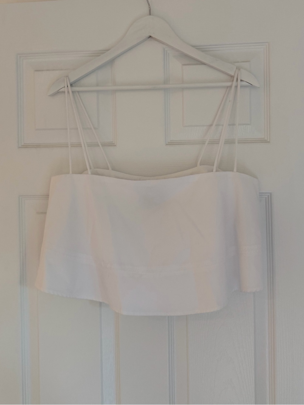 Massimo Dutti Studio White Double Strap Flowy Cami Top NWT